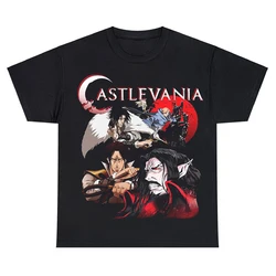 Castlevania T-Shirt Men Women 100% Cotton Plus Size Fashion O-Neck Casual Streetwear Cool Oversized Loose Printed Unisex Tees