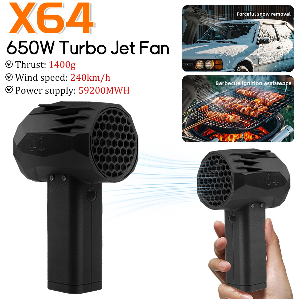 650 واط يده الكهربائية توربو مروحة نفاثة 64 مللي متر فرش السيارات العنيفة منفاخ ماكس التوجه 1400 جرام 240 كم/ساعة الطاقة الصناعية مروحة القناة #1