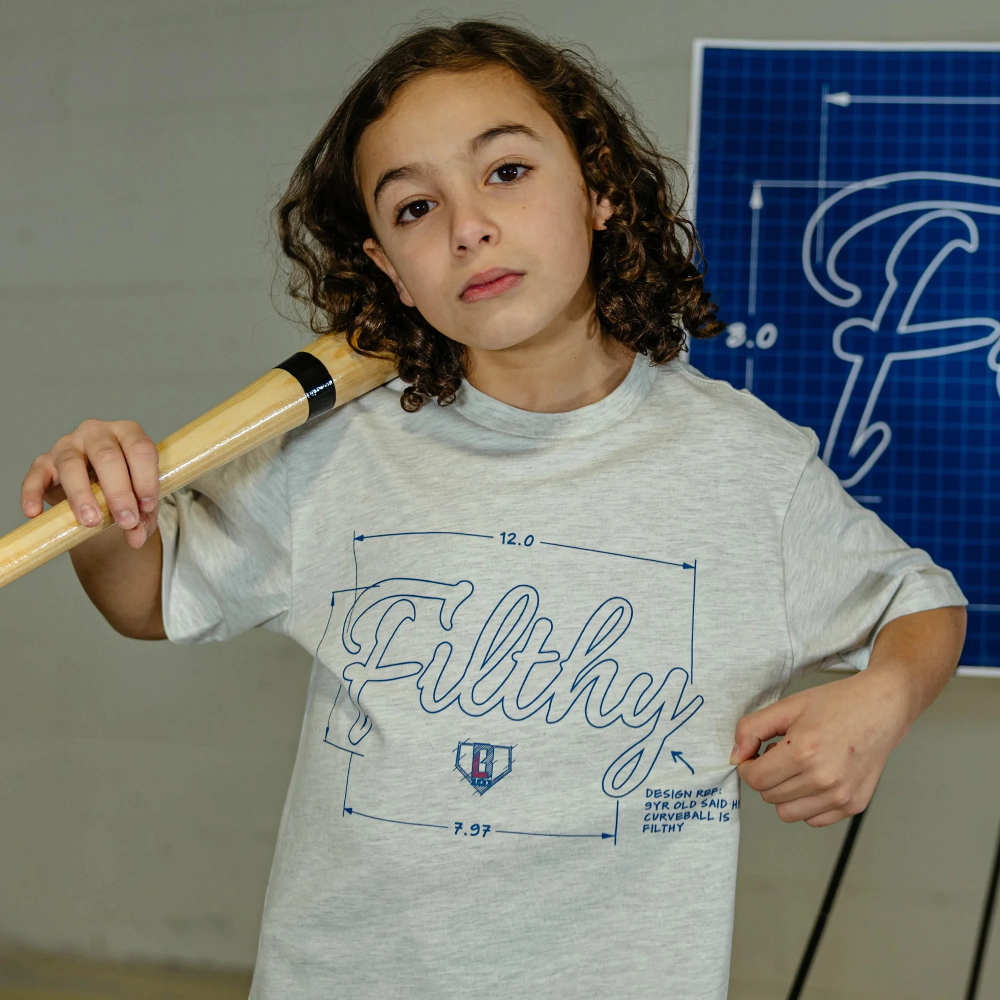 

Футболка Blueprint Filthy Youth Tee Baseball Lifestyle 101 для родителей и детей, летняя коллекция 2026, мужская, женская, детская, люксовая модная хлопковая футболка