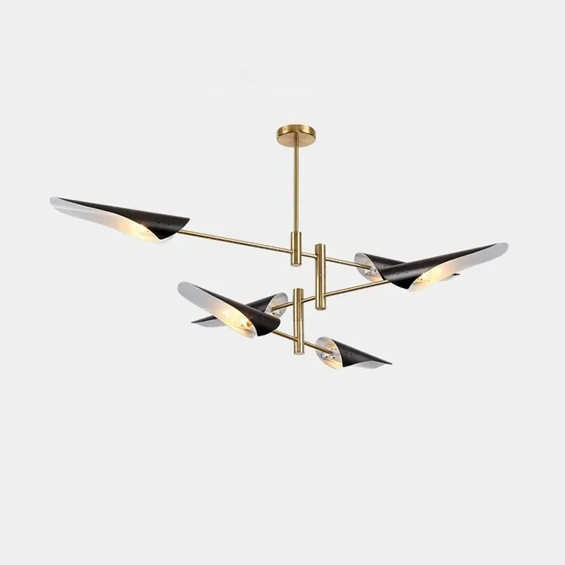 Modern Metal Branch Chandelier Led Luster Art Design Hanging Lamp  Living Room Bedroom Study Restaurant LED Pendant Lights