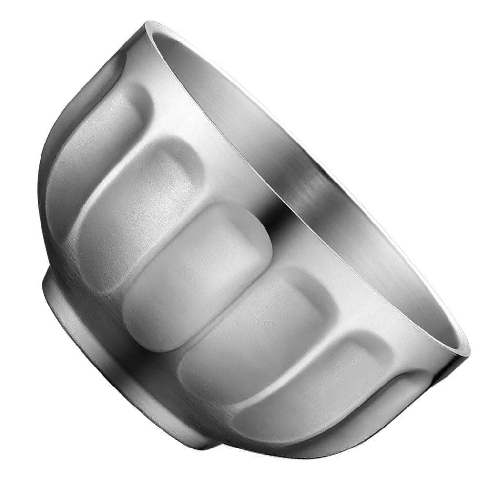 

Double Layer Stainless Steel Bowl 304 Insulated Soup Noodle Bowl Heat Resistant Household Food Container for Cereals Pastas