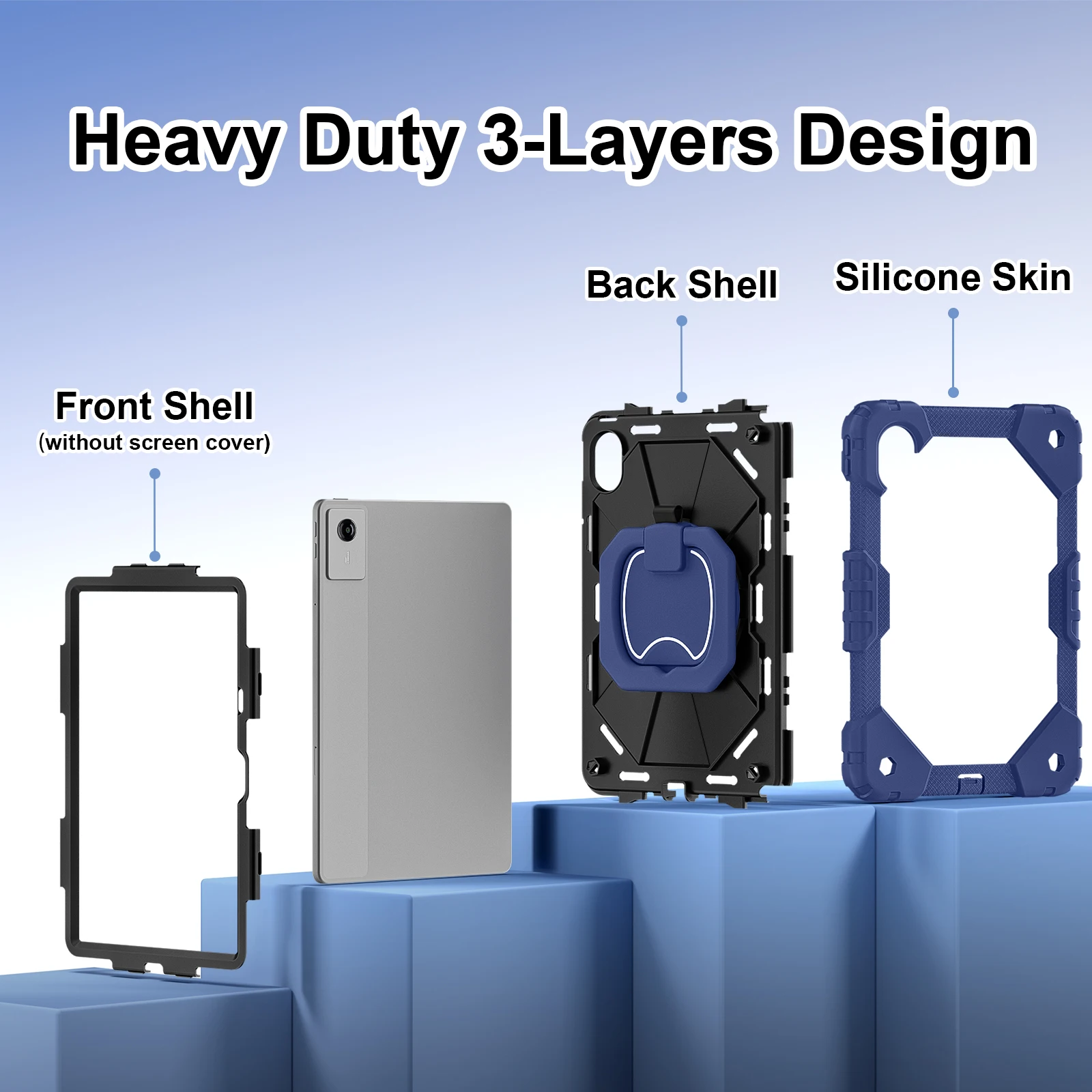 Case Universal For Lenovo Idea Tab K11 Gen2 M11 Xiaoxin Pad 11 2025 2024 TB335FC 336FU ZU TB330FU KU XU 331FC 360 Rotating Cover