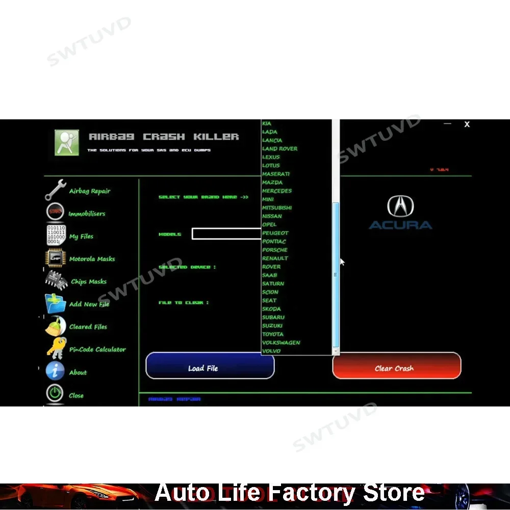 AIR BAG AIR-BAG Crash Killer 7.8.4 Crash Data ECU Clear Dumps Service Tool Airbag Programs Delete Repair Crash & Data Resetting