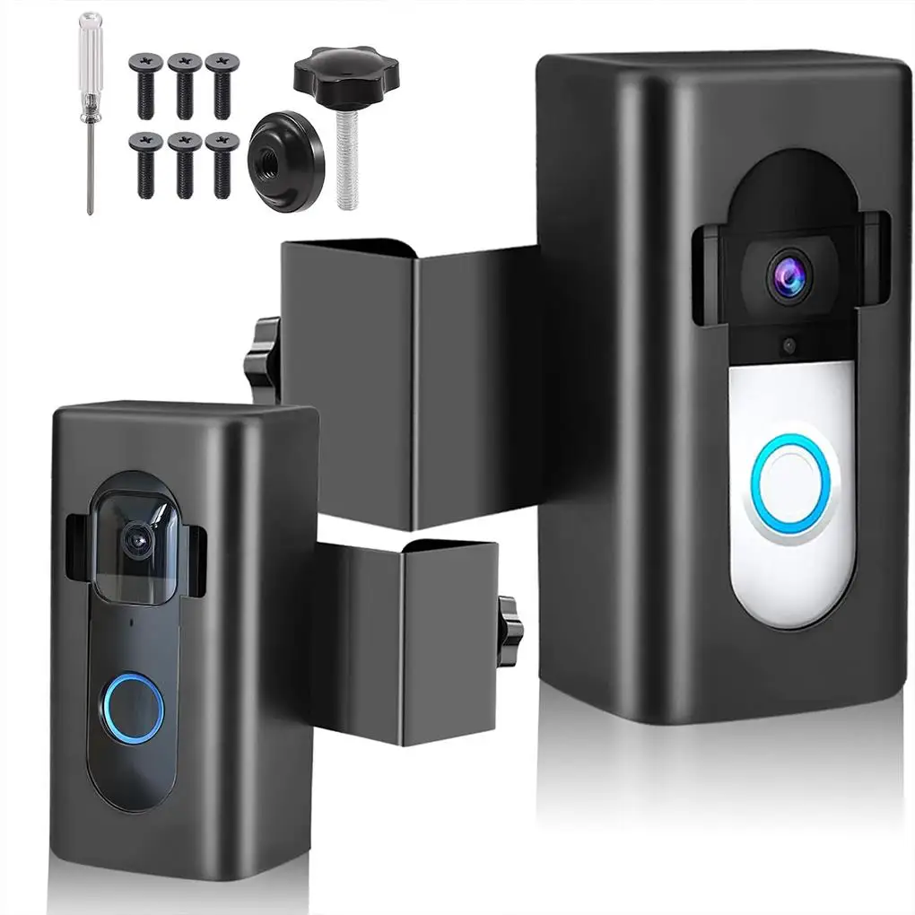 Anti-Theft Doorbell Mount Video Doorbell Mount Easy Installation No Drill Video Doorbell Box Compatible with Blink/Ring Doorbell