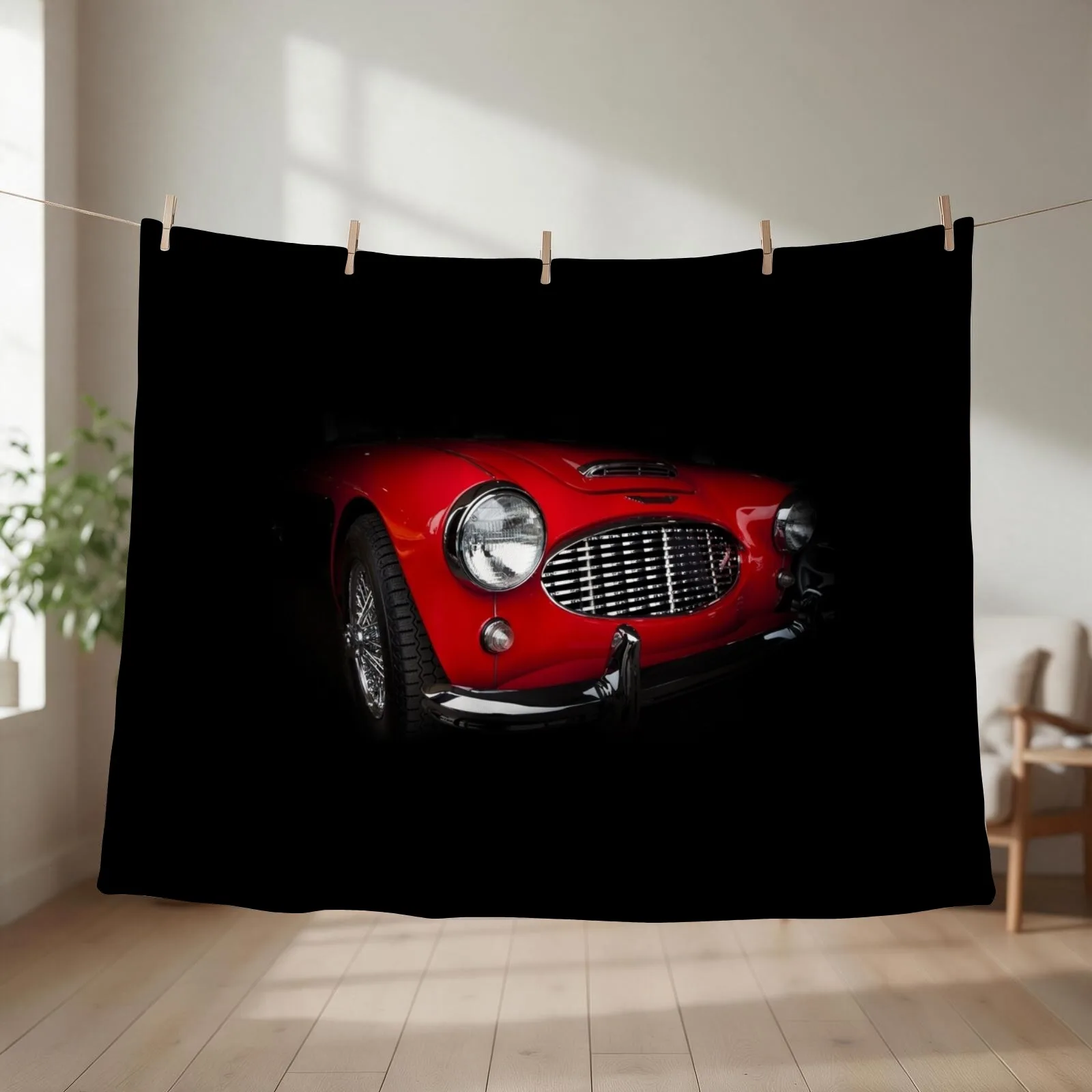 Austin Healey 3000 Mark 1 Throw Blanket couch cozy soft plush fuzzy picnic outdoor blanket