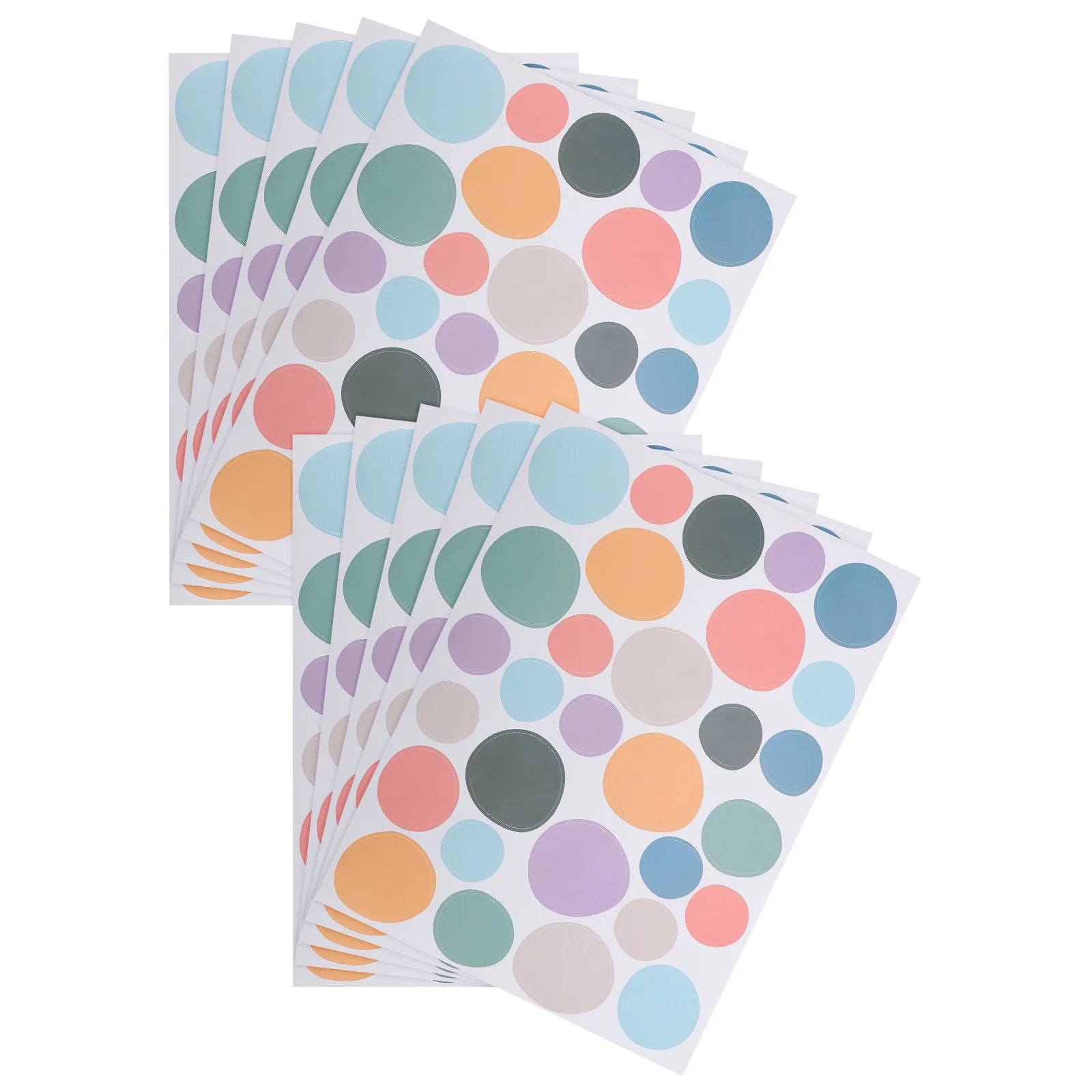 

10Pcs Boho Wall Decals Colorful Irregular Dot Self-Adhesive Removable Nursery Wall Stickers Kids Room Playroom Decor