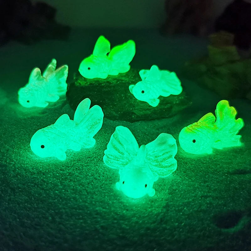 5Pcs Cute Mini Little Goldfish Ornaments Landscape Decoration Miniature Figurines Creative DIY Home Decoration Accessories Gifts