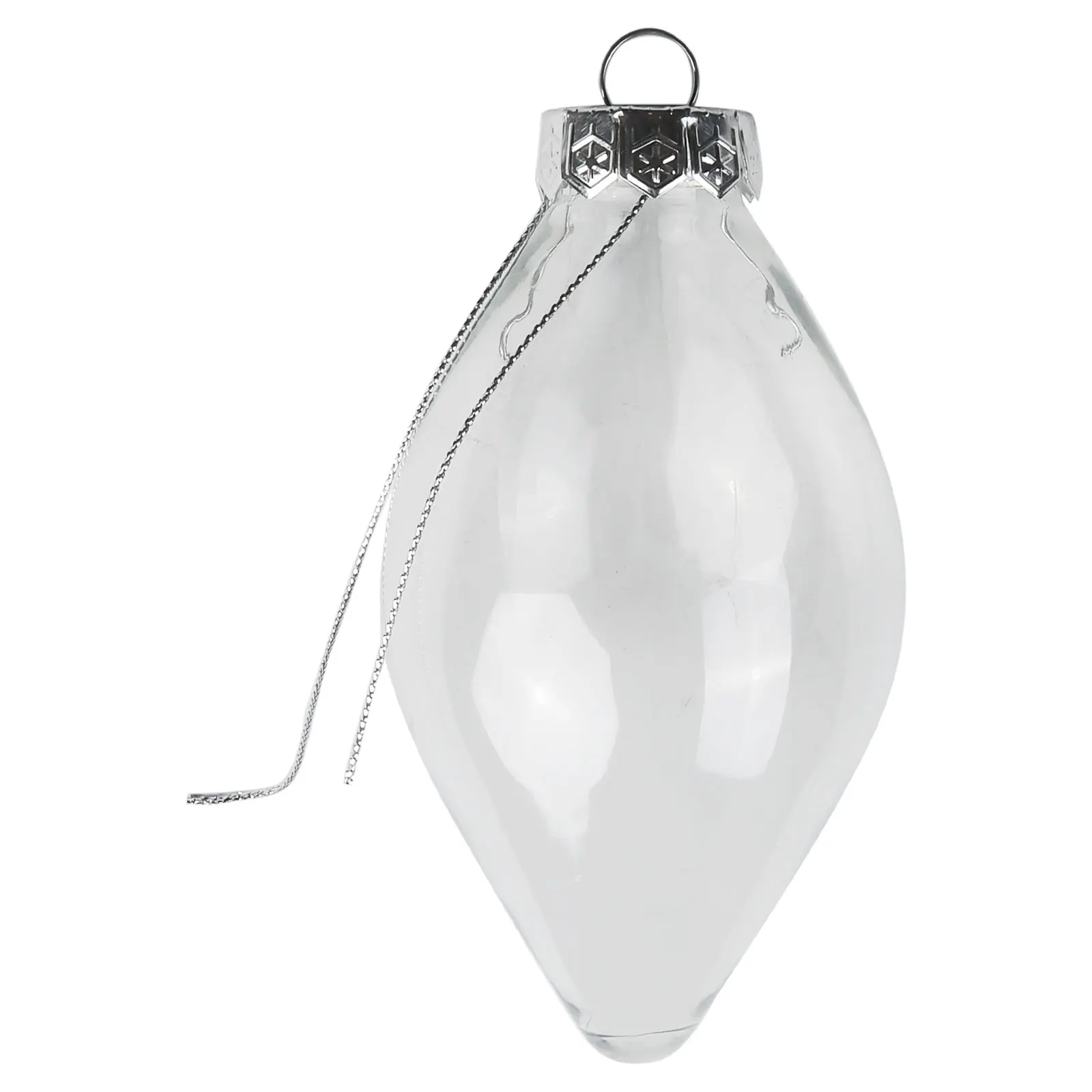 Christmas Ball Ornaments Set PET Plastic Transparent Special-Shaped Christmas Ball For Xmas Tree DIY Decoration Supplies