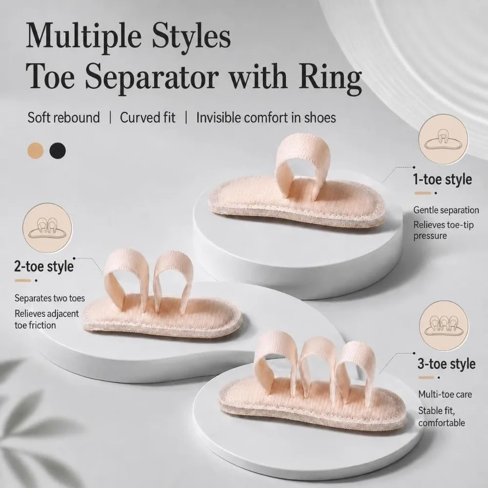 Gentle Adjustable Hammer Toe Cushion Soft Pain Relief Design Toe Buttress Pad Comfortable Fit Toe Correction Pad Foot Care