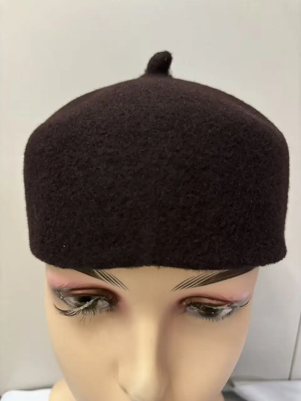 Africa Ethnic Caps for Men 100% Wool Felt White Red Hats Head Wear Working Daily Fedoras Hat High Quality Thick Cap Big Size