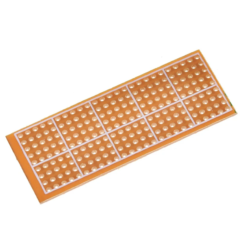 5/10 قطعة لوحة دارات مطبوعة 2.5x6.4 سنتيمتر جانب واحد لوحة دارات مطبوعة لتقوم بها بنفسك تجربة عالمية مصفوفة لوحة دوائر كهربائية صف واحد ثقب مستمر