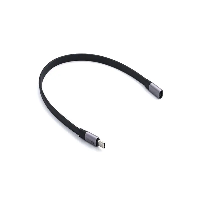 AED5-USB4 Short USB C To USB C Full Function Cable 80Gbps Data 8K Display PD 240W Fast Charging Cord