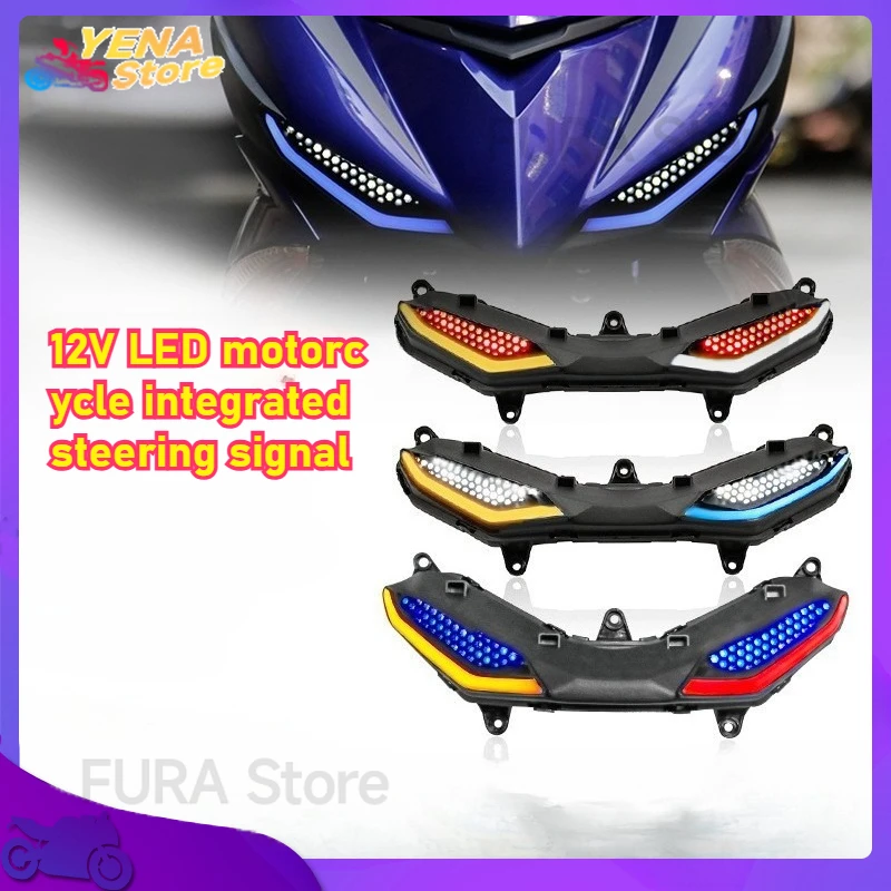 

The 12V LED motorcycle integrated steering signal DRL headlight signal indicator light is suitable for Y15ZR, Y15 V1 and V2