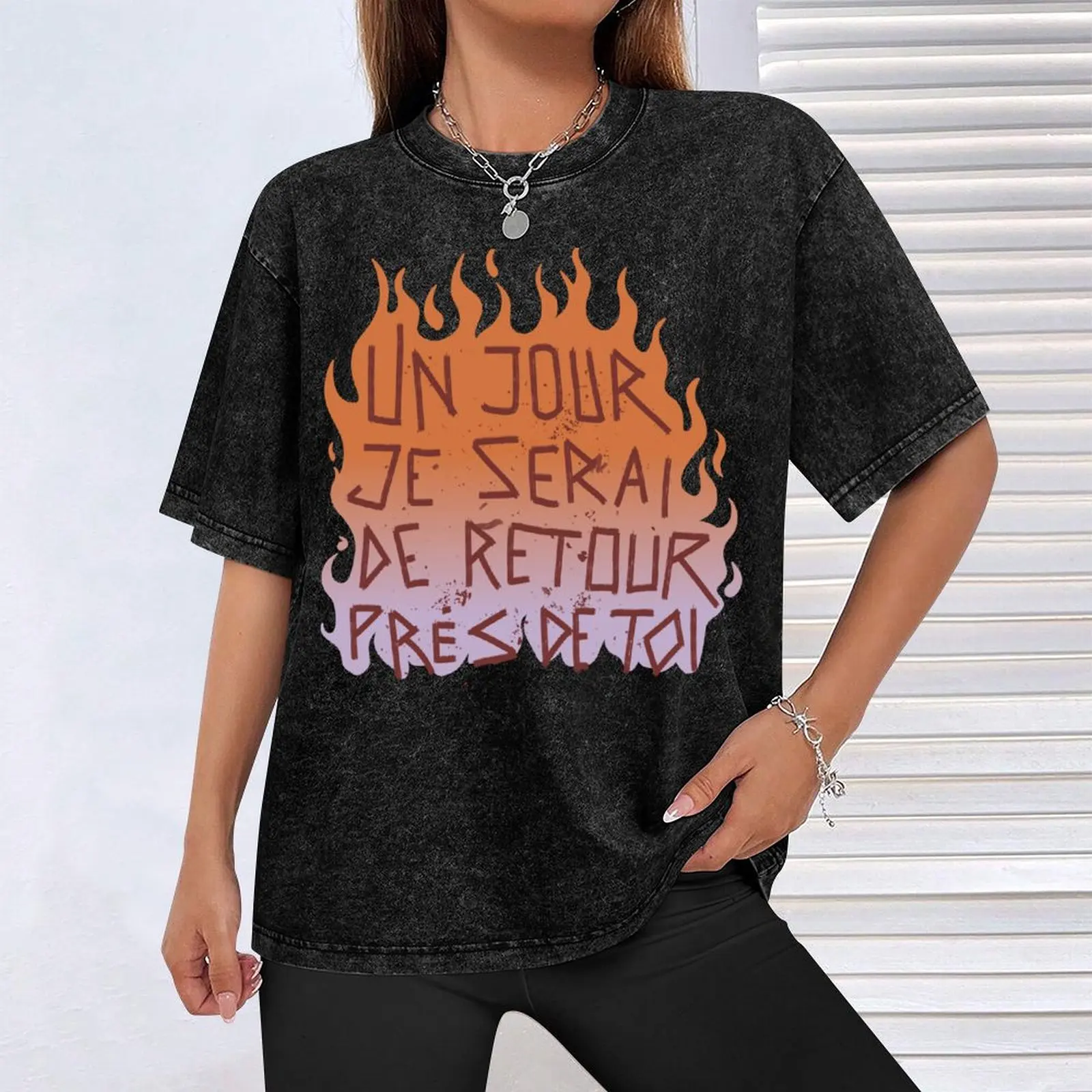 Disco Elysium Un jour je serai... inscription T-Shirt customizeds korean fashion plain essential t shirt clothing for men