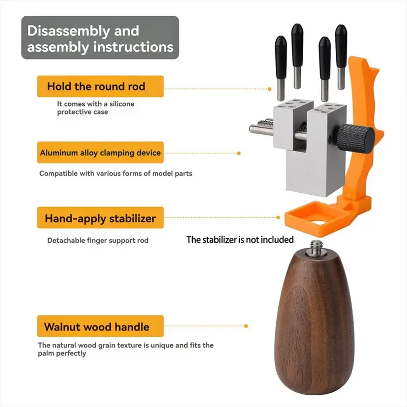 SYW-Clamping Fixture For Hand-Painting Hand-Painting Stabilizer Hand-Held Metal Bench Vise