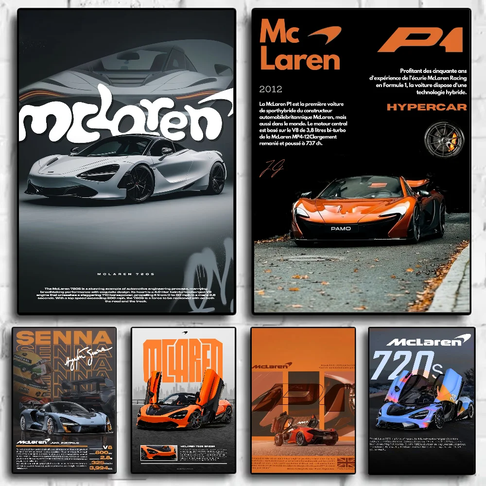 Supercar M-McLaren Poster HD art sticky wall waterproof home living room bedroom bar aesthetic decoration