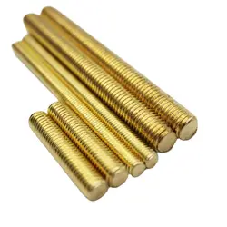 Fully Threaded Metric Brass Bar Studding Rod M2 M2.5 M3 M4 M5 M6 M8 M10 M12 M14 M16 M18 M20