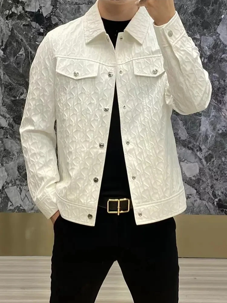 

New Spring Autumn Men's Casual Comfortable Fashionable Stand Collar Jacket Outerwear Stylish Trendy Versatile Handsome