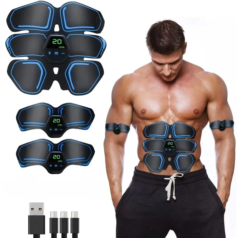 

YTYIN ABS Stimulator Electric Muscle Stimulator Portable Abdominal Toning Belt Fitness Massager Weight Loss Massage Dev