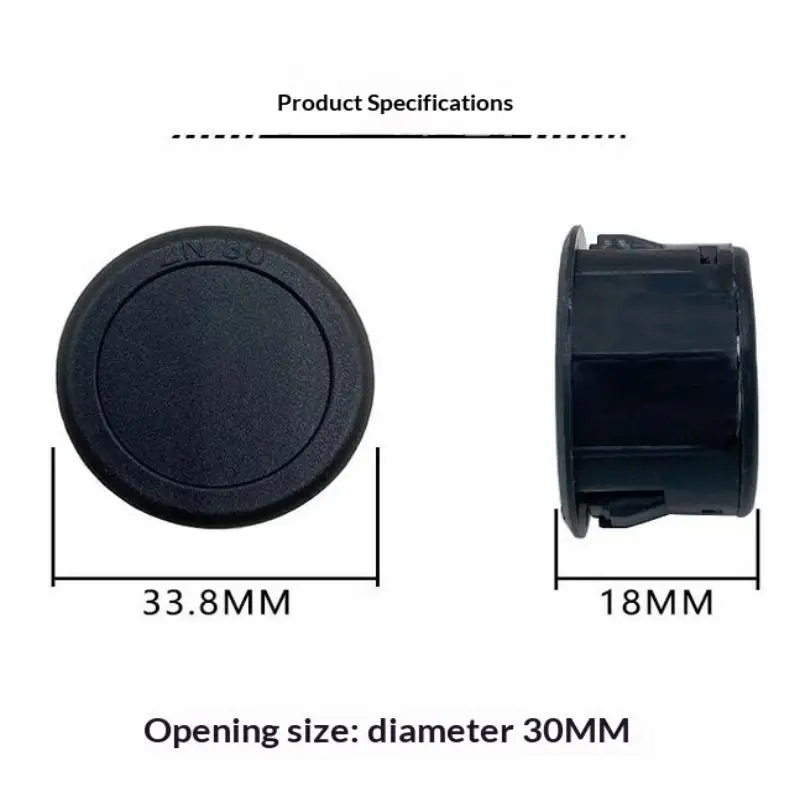 1PC DC 4-100V Round Voltage Meter LED Digital Display Car Voltmeter 12V 24V Waterproof Volt Detector Tester For Vehicle