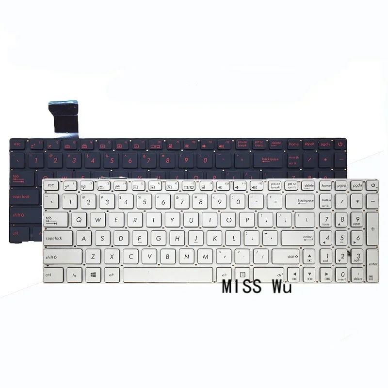 New laptop keyboard with backlit for Asus zx50v FX-plus g551jx g551vw n552v ZX 50xj zx50jx gl552j gl552v fx-pro g552vm g552vx