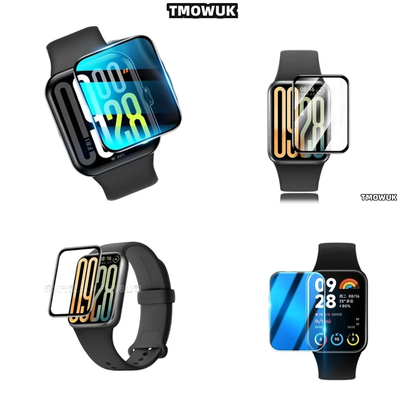 

For Xiaomi Band 4 - 10 Pro Screen Protector Film Flexible Soft Full Cover 3D Curved Anti - Scratch PMMA