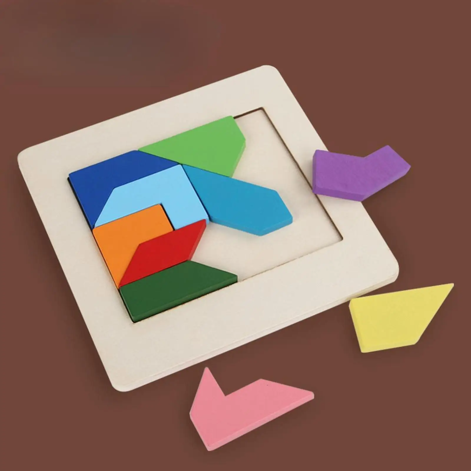 Gioco logico con puzzle a blocchi di legno, giochi di viaggio, puzzle educativo con blocchi di forme divertenti e intelligenza per ragazzi e ragazze