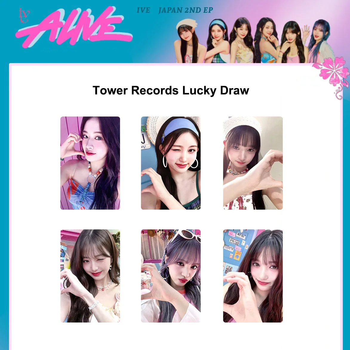 6pcs/set Kpop Idol IVE Lomo Cards Photocards ALIVE Photo Card Postcard for Fans Collection