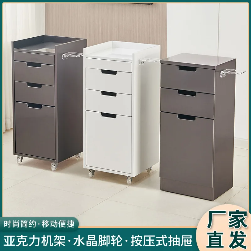 

Cross-border supply hairdresser haircut cabinet beauty salon tool storage cabinet hair dryer rack barber shop tool cabinet