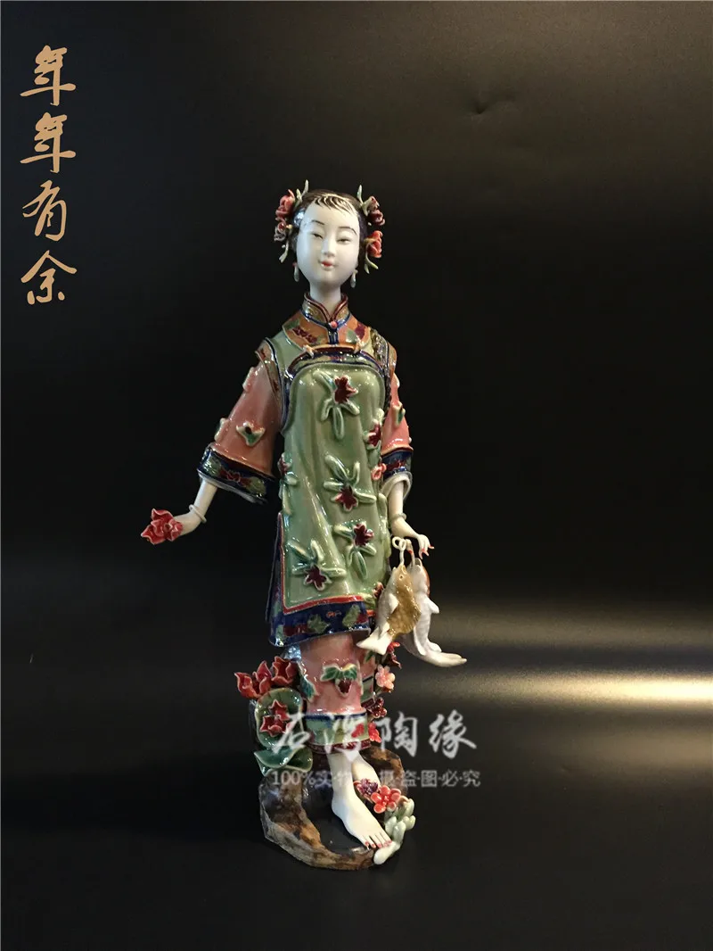 

Shiwan doll home jewelry ancient ladies ceramic ornaments living room TV cabinet decoration cabinet decoration classical