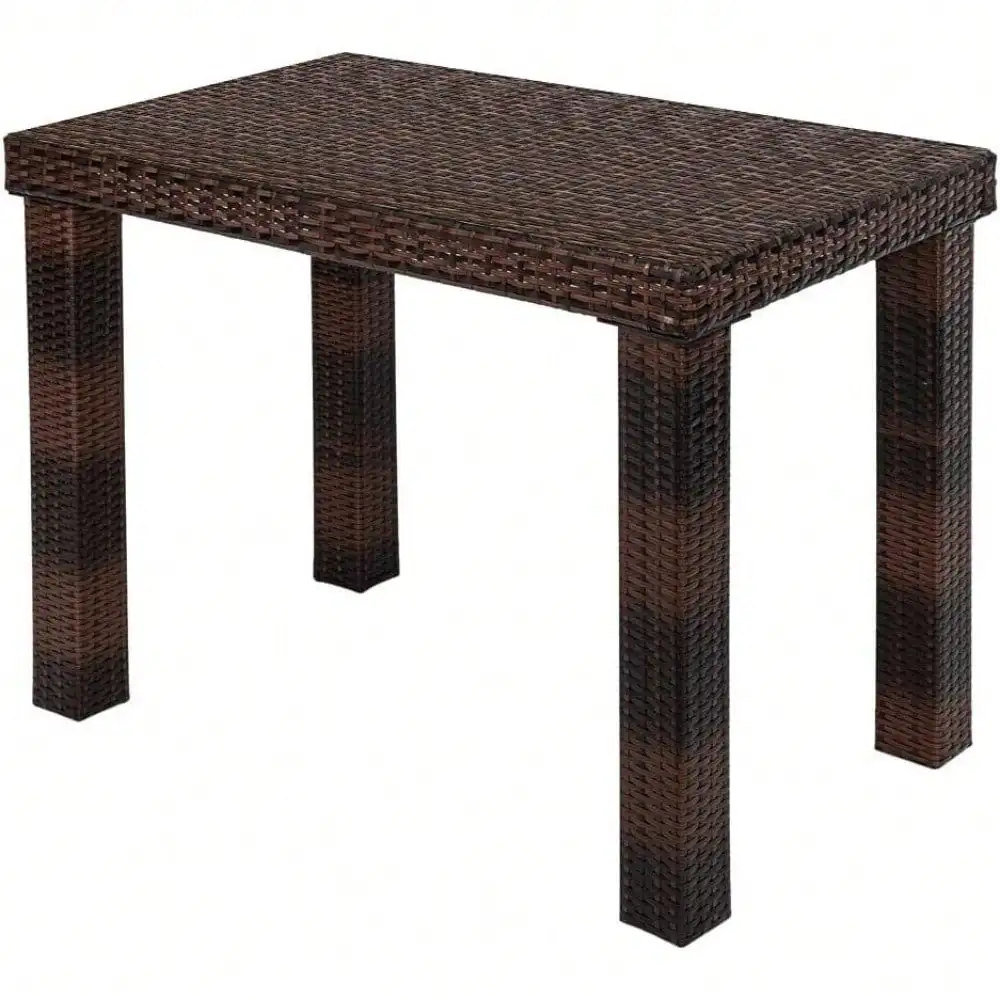 

Outdoor Rattan Bar Table Patio Furniture Wicker Dining Table Conversation Table
