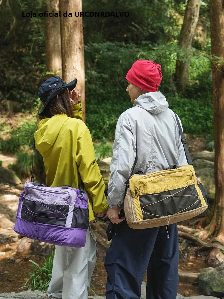 アウトドアトラベルバッグ-ex-ハンドバッグ、ハイキングや登山用の独立した収納スペース付き、耐久性のあるナイロン製、ファッショナブルなバッグ
