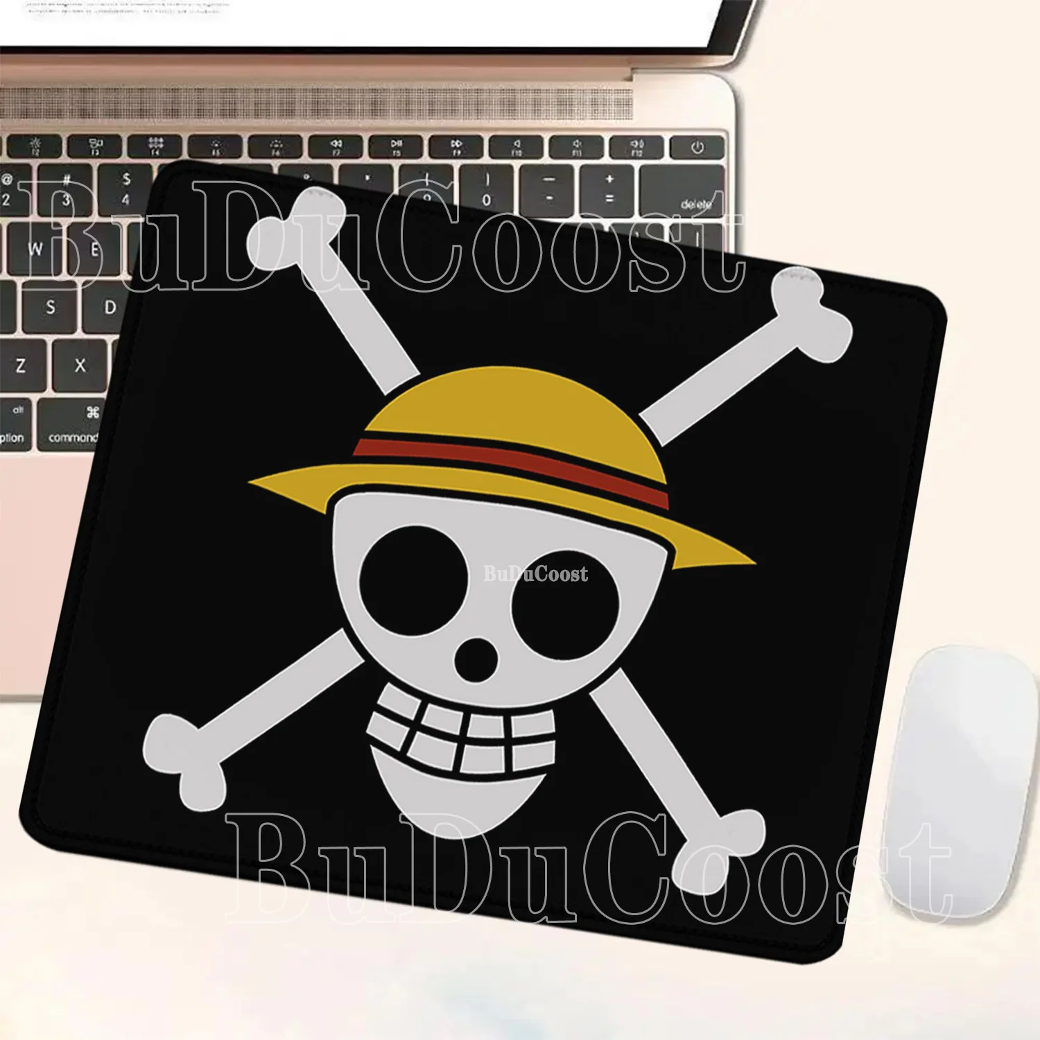 small size Mouse Pad anime One Piece flag Gaming HD printing Gamer Mousepad PC Keyboard overlock Non-Slip Office esport Desk Mat