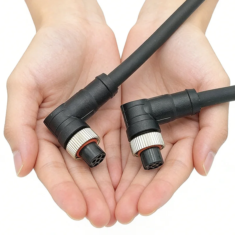 

GX12 Aviation Connector Cable 2 3 4 5 6 Pin Straight Elbow Male Female Molded Plug Wire 1/3/5 Meters Waterproof Extension Line