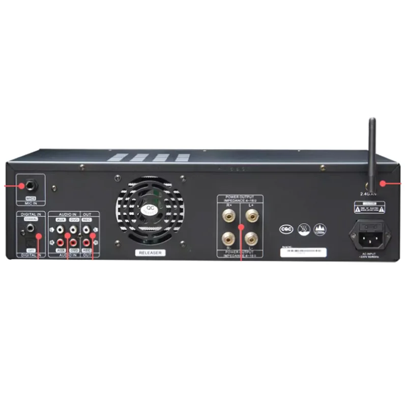 AIYIMA SMSL Hifi Power Amplifier 300W 2.0 USB Bluetooth Remote Control Home KTV Amplifier Lossless Decoding Amp Audio