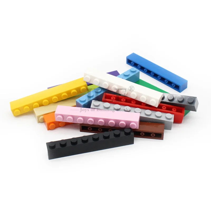 30pcs Moc Building Blocks Brick 1x8 3008 DIY Enlighten Basics Classic Sets Compatible with Construction Assembles Particles Toys