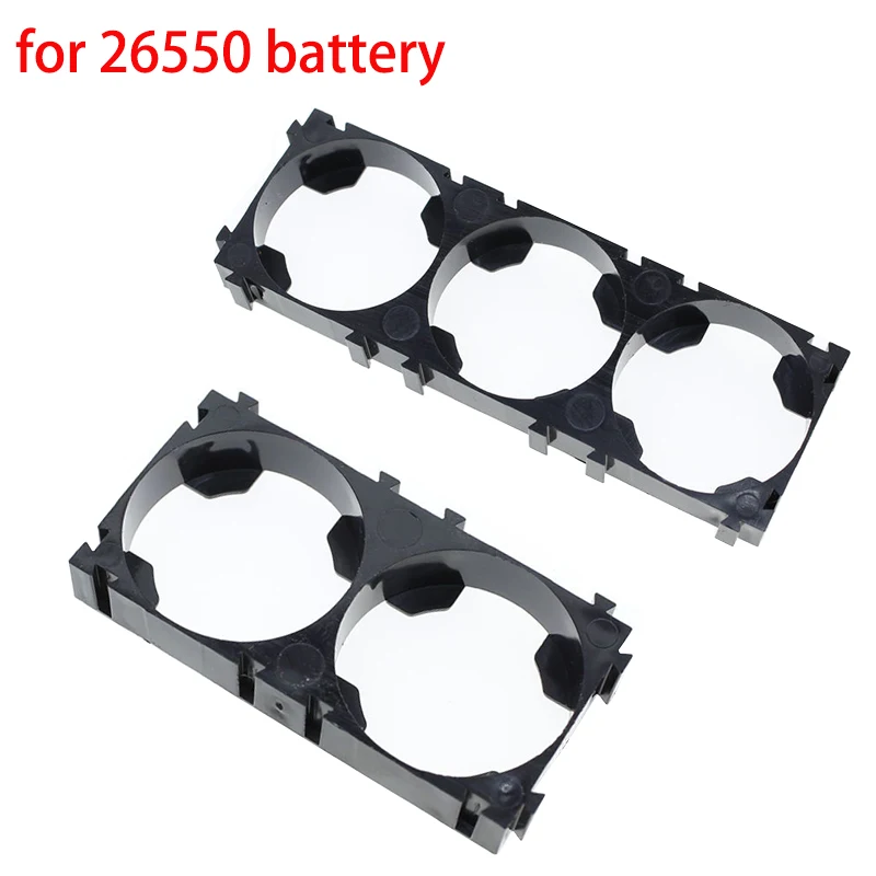 Battery Plastic Bracket for 26550 Lithium Battery 2P 3P Fixed Bracket 26650 Lifepo4 Battery Splicing Combination Connection Seat