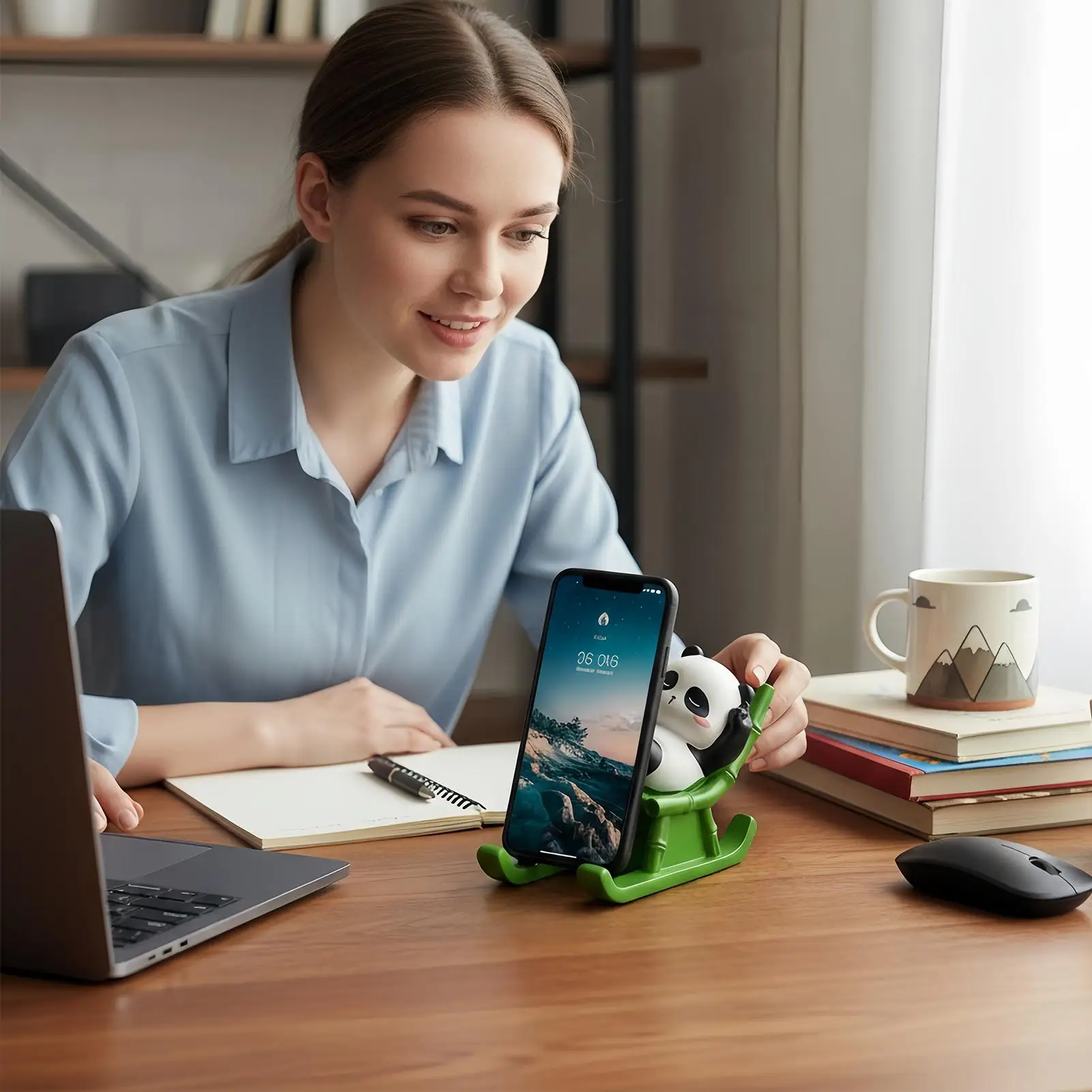 

Подставка для телефона для стола, милая нескользящая устойчивая основа, держатель для телефона с мультяшным животным, настольная подставка для планшета, дома, спальни, гостиной