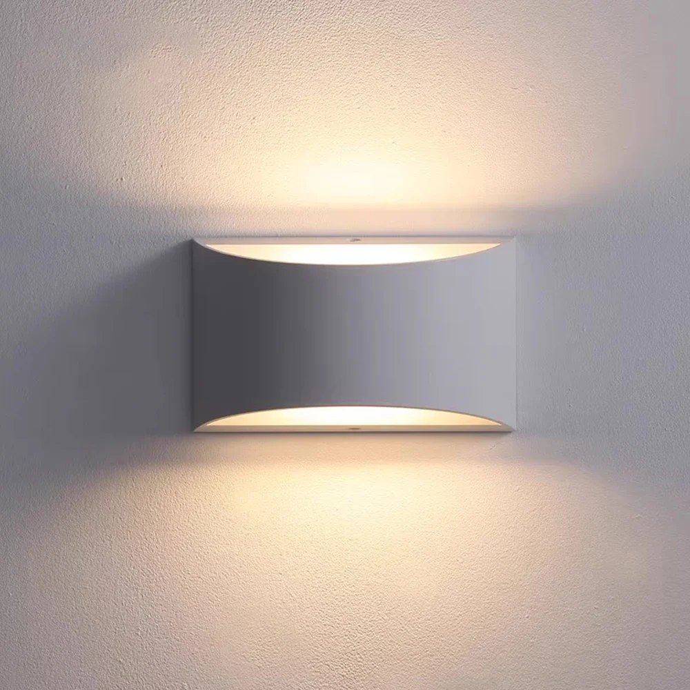 Aluminum LED Wall Light Indoor Light Bedroom Living Room Wall Light Modern Simple 6W White Black Wall Lamp Lighting Fixture