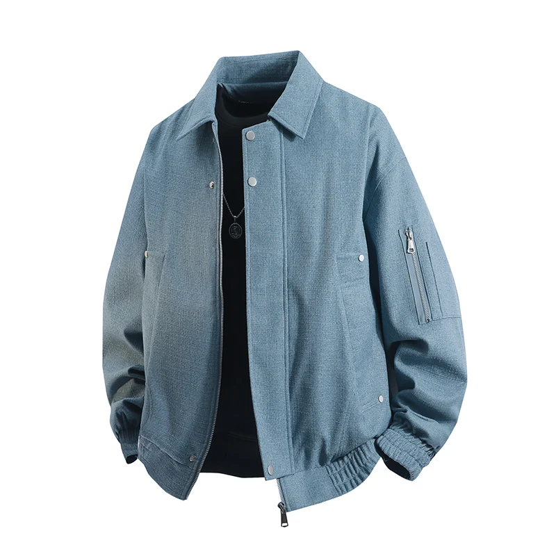 

Male Jackets Men's Blazers Windbreaker Men's Clothing Casual Coat Spring Autumn Outerwear Men's Fashion Leisure Menswear Camping