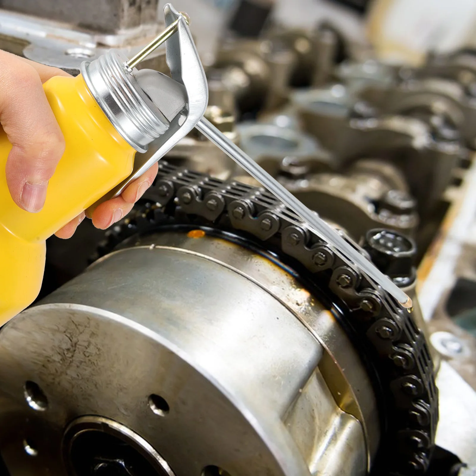 

Ручной металлический масляный насос, чугунный ручной насос, длинный носик для обслуживания автомобиля, мотоцикла, портативный инструмент для смазки, двигатель