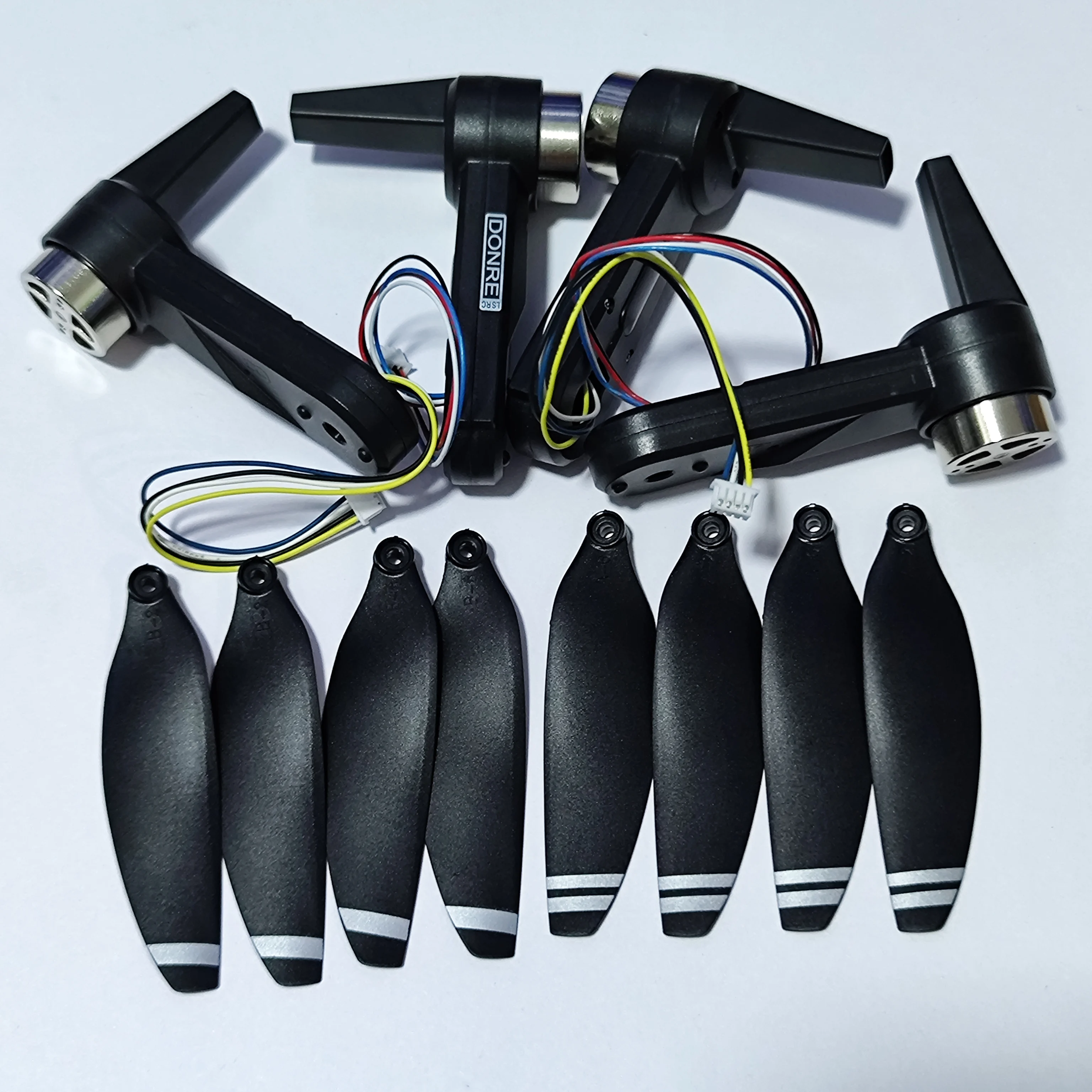 Original LS38 RC Drone Accessories Brushless Motor Arm/ Blade Propellers Fan Leaf Spare Parts for LSRC LS-38 Drones