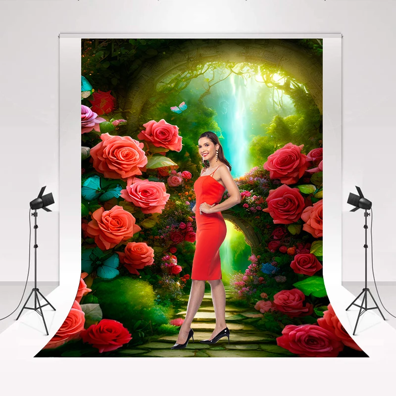 Photography Background Magical Forest Jungle Newborn Children Adult Art Portrait Photocall Backdrop Props for Photo Studio