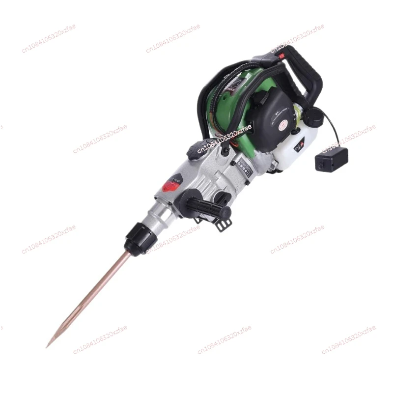 80 four-stroke industrial rock drill, high-power gasoline pick drilling machine, portable rock honey impact drill