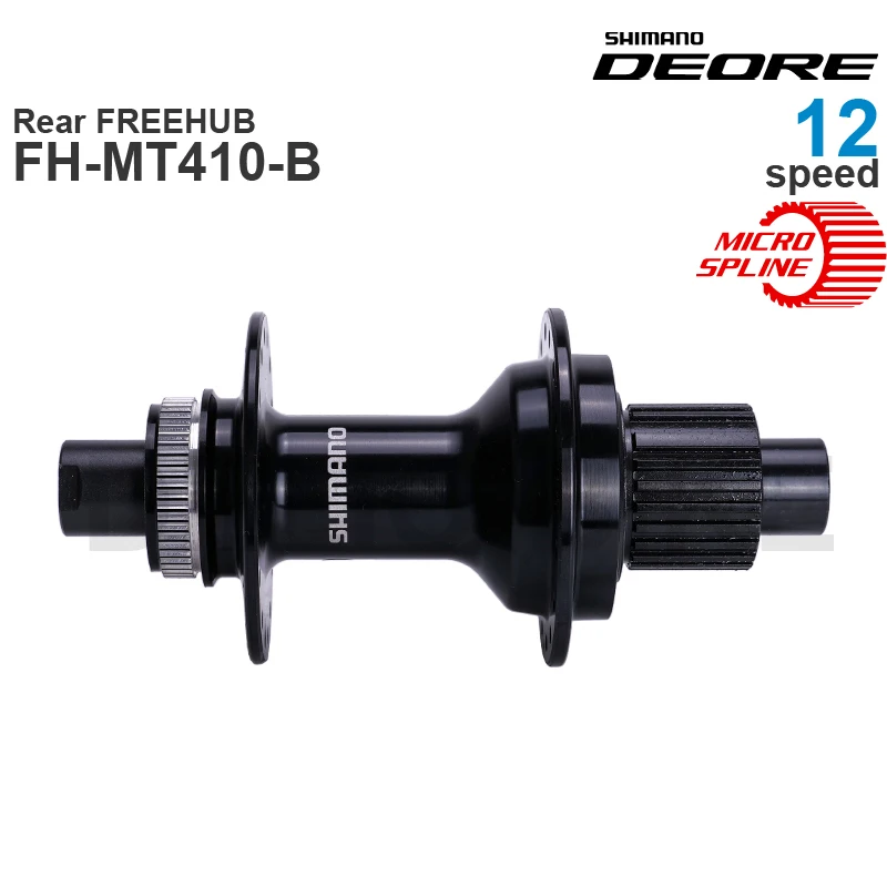 SHIMANO DEORE Hub HB-MT410 HB-MT410-B Rear FREEHUB FH-MT401 FH-MT410-B 12 Speed  MICRO SPLINE  original