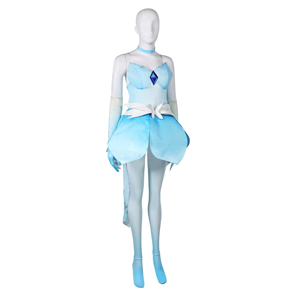 Costume de princesse pêche cosplay pour femme, robe patineuse, jupe, gants, tenues d'Halloween, fête de carnaval, adulte, filet imbibé