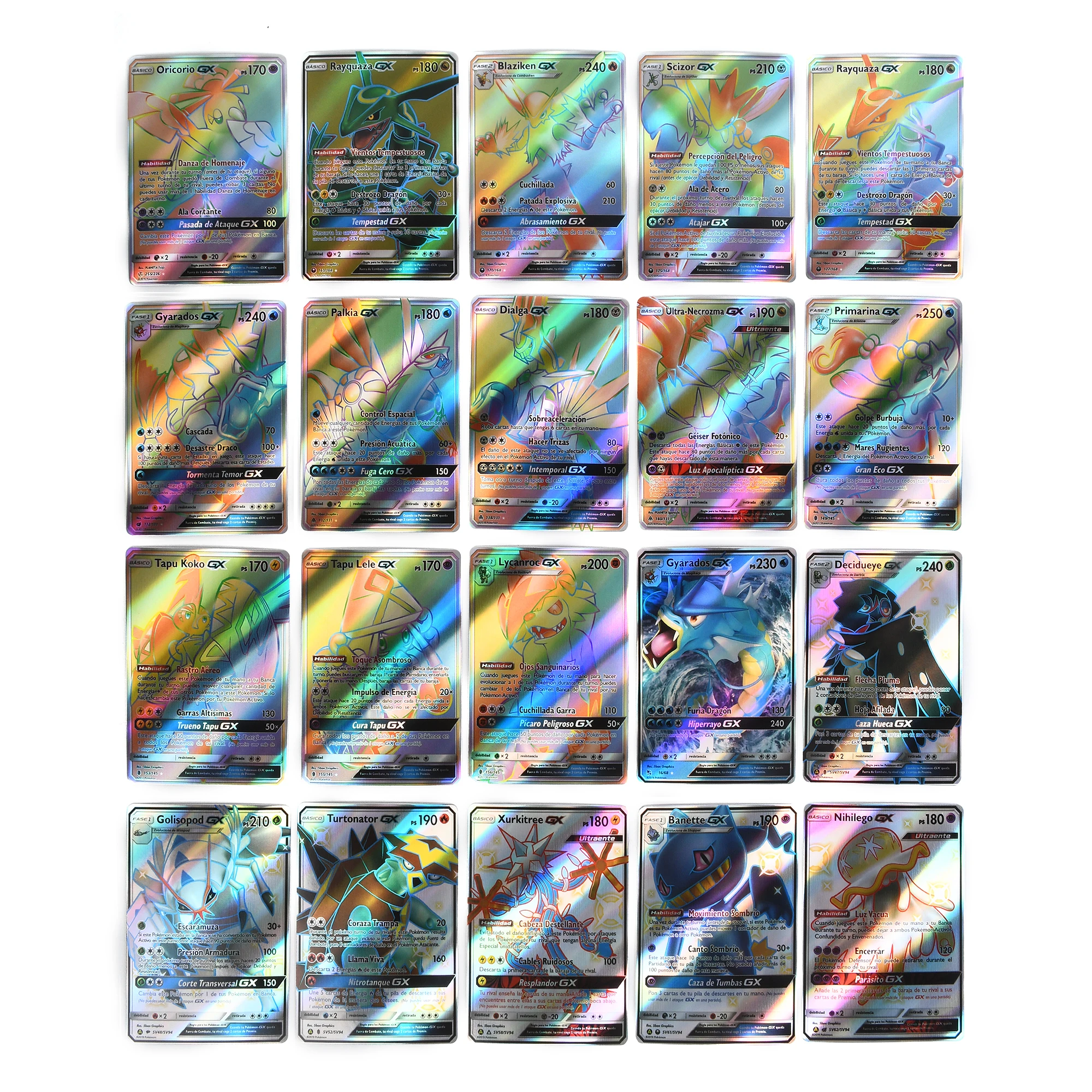 20Pcs/set Spanish cards gx cartas pokemon Spanish Card Featuring Gx V Max VMAX kids gifts