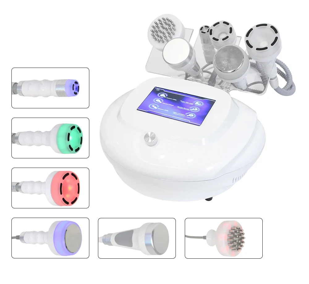 New 80K Cavitation Machine 6 in 1 Vacuum Body Sculpting Facial Lifting Beauty Device Fat Cellulite Removal RF Lifting SPA Use