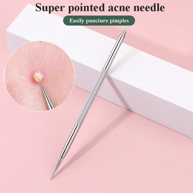 Extra Fijne Cellulaire Acne Mee-eter Pincet Gezichtsschoonheid Verwijder Acne Naald Gereedschappen voor Smet en Whitehead Verwijdering Huidverzorging