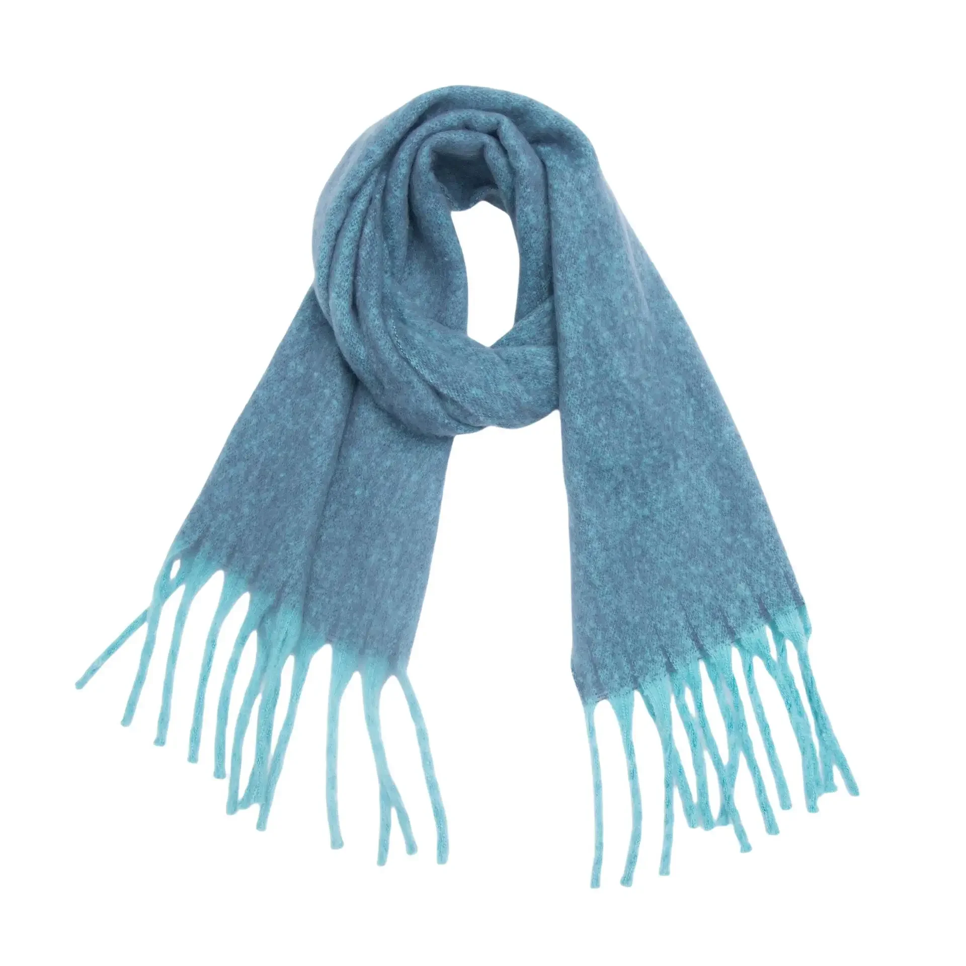 2024autumn and winter new foreign trade circle yarn coarse tassel flower women's scarf thickened and warm worn with trendy shawl image 6